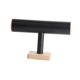 thumbnail image 4 of Exhibidor de pulseras de madera con torre de vigilancia para exhibir joyas, organizar la decoración del collar Negro, 4 of 9