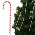 thumbnail image 2 of HCTSHG Christmas Candy Canes, 5.9 Inch Plastic Red and White Twisted Tree Hanging Ornaments for Xmas Home, Indoor and Outdoor Party Decoration, Classic Christmas Decor, 2 of 9