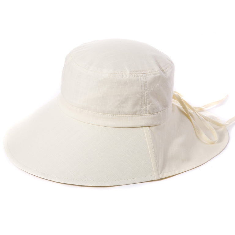 Women\'s Medium Brim Cotton Sun Hat UPF 50+ Foldable Ultra-Wide Cotton Linen Sun Hat UPF 50+ Packable Adjustable  main image 3