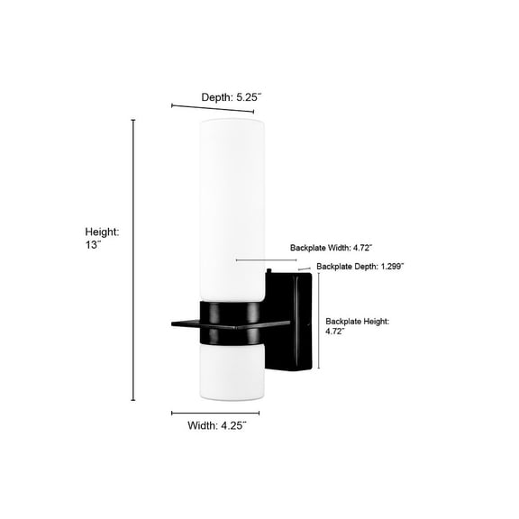 Millennium Lighting   LED Outdoor Wall Sconce Powder Coated Black