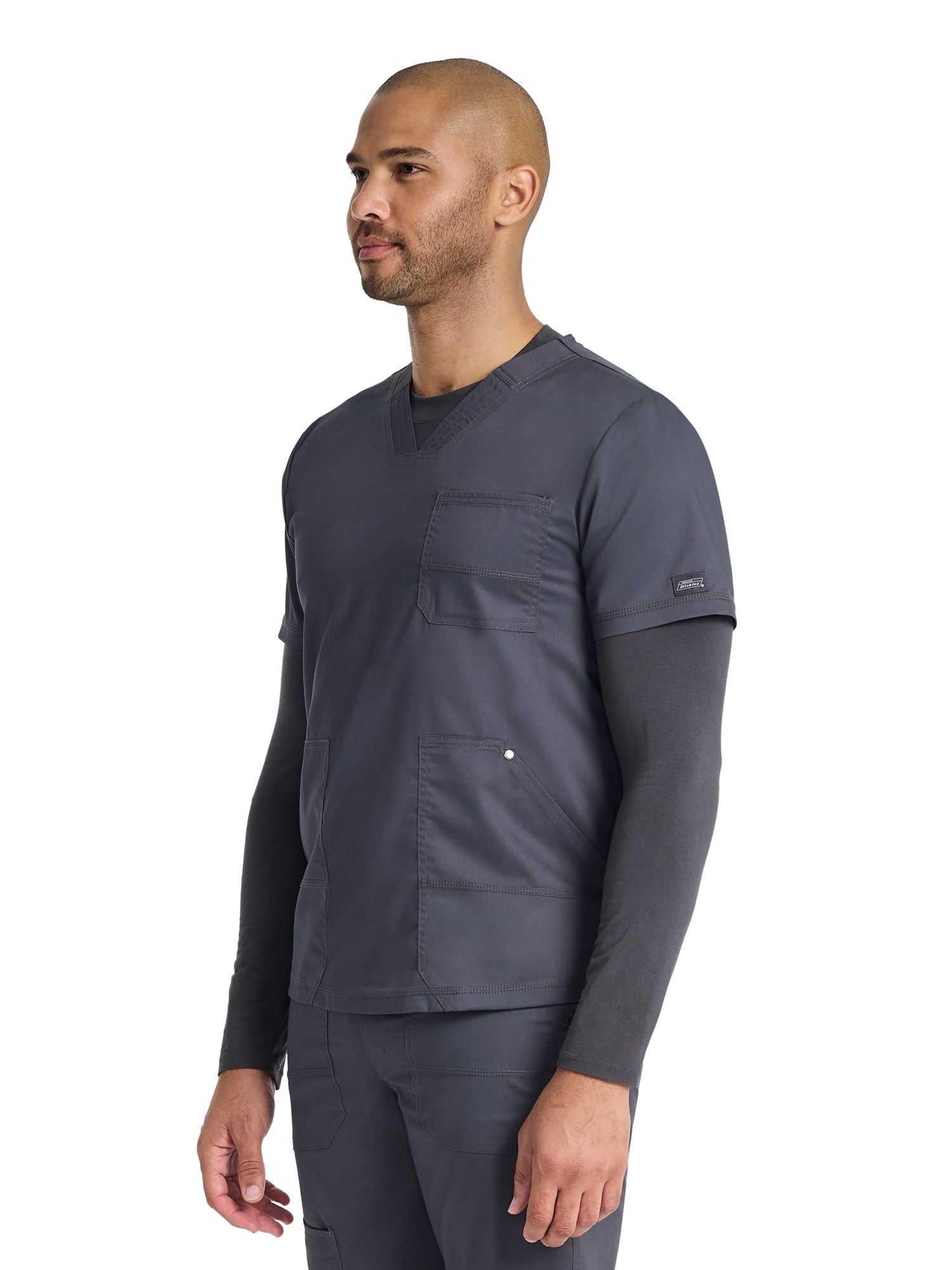Genuine Dickies Men's Stretch V-Neck Scrub Top