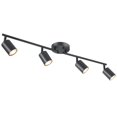 thumbnail image 1 of BoostArea LED 4 Light Track Lighting Kit, Black 4 Way Ceiling Spot Lighting, Flexibly Rotatable Light Head for Kitchen, Living Ro, 1 of 7
