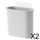 thumbnail image 1 of Contenedor de almacenamiento montado en la pared,Portacepillos de dientes Jabonera Jabonera baño,Estante de almacenamiento para baño con ventosa de pared para montaje en pared,Soporte para, 1 of 7