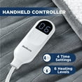 thumbnail image 6 of Cozy Comfort Heated Blanket Electric Blanket, Soft Flannel Electric Throw, with 4 Time Settings, 6 Heat Settings, and 3 hrs Timer Auto Shut Off (50x60 inches, Grey), 6 of 6