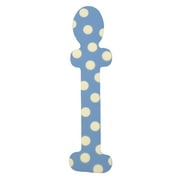 Angle View: My Baby Sam Blue Polka Dot Letter