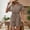 Brown, variant on Sentmoon Womens Jumpsuits Casual Dressy Short Sleeve V Neck Long Sleeve Romper for Women Solid Color Regular Fit Women Overalls Summer for Business and Casual S-XL