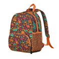 thumbnail image 2 of Minimalist Dino Art Student Backpack – Cute Dinosaur Illustration with Forest Background, Roaring Print, and Aesthetic Watercolor Pattern, 2 of 2