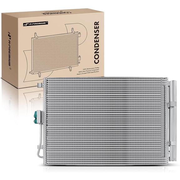 A-Premium Air Conditioning A/C Condenser Compatible with Kia Forte Koup 2014-2016, Forte5 2014-2018, L4 1.6L