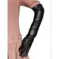 thumbnail image 1 of Guantes de Imitación de Piel Yashi Mujer Largos 50 cm Color Blanco Talla S, 1 of 5