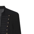 thumbnail image 4 of Outerwear Jackets for Women, YABCSAZ Women's Jacket Slim Fit Button-Decorated Blazer Casual Fashionable Lightweight Solid Color Soft Versatile Daily Outerwear, Black, 4 of 6