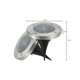 thumbnail image 5 of Juego de 4 luces solares para suelo: 8 luces LED solares para jardín, impermeables, para uso en exteriores, luces solares de disco para césped, entrada, patio y pasarela (blanco cálido)., 5 of 5
