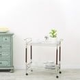 thumbnail image 3 of Scranton & Co Serving Cart in Nickel Brush, 3 of 4