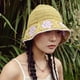 thumbnail image 5 of Gorro de pescador tejido de algodón con circunferencia de la cabeza de 56-58cm, gorro de lavabo tejido hueco, protector solar de verano para mujer, 5 of 5