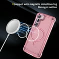 thumbnail image 4 of Allytech Galaxy S22 Case, Compatible with Magsafe Wireless Charging Transparent Anti-Scratch Bumper Back Cover for Samsung Galaxy S22 - Pink, 4 of 8