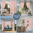 thumbnail image 3 of Outdoor Curtains for Patio Waterproof, Pink Santa Claus Christmas Grommet Gazebo Curtains Drapes for Porch, Pergola,Backyard,Outside, 2 Privacy Panels 54 x 108 Inch, Merry Xmas Snowflake, 3 of 9