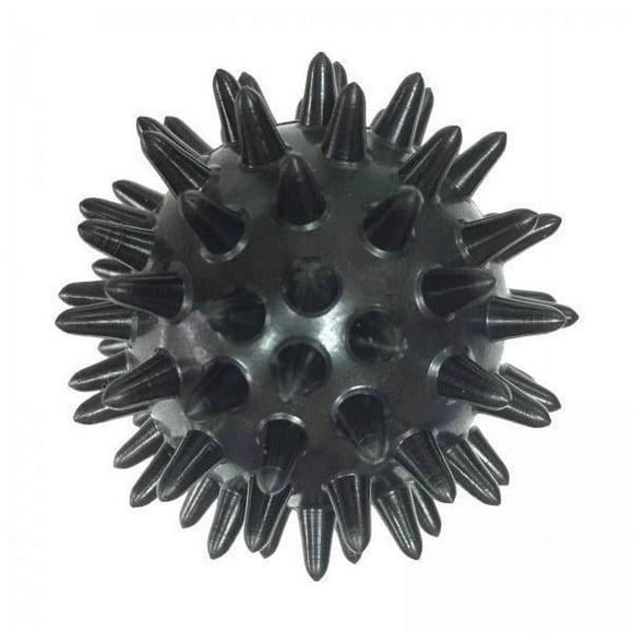 Xuanheng 2xSpiky Massage Ball Exercise Ball Travel Easy to Carry 6cm Diameter Massage Roller Foot Massage Ball for Feet Soles Head Face Muscles , Black, 2 Pcs