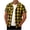 Yellow, variant on BRGZLK Men's Short Sleeved Plaid Collar Shirts For Going Out Casual Button Up Tops Short Sleeve Button Down Tshirts Fitted Outwears