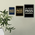 thumbnail image 3 of Signs ByLITA Portrait Round All Access Pass Required Door or Wall Sign Easy Installation | Directing Artists & Co-Workers | Music | Concert | Festivals Sign (Blue) - Small, 3 of 8