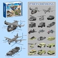 thumbnail image 2 of Military Vehicle Toy Set, 21-Piece Army Playset, Tanks, Fighter Jets, Transport Planes, Trucks & Helicopter for Boys Ages 4-8 | Battle Adventure STEM Learning Toys, Birthday Gift for Kids, 2 of 7