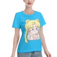 thumbnail image 2 of T-Shirt Basique à Manches Courtes pour Femmes Sailor Moon Q Edition Tsukiha, 2 of 6