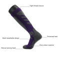 thumbnail image 3 of Ski Socks 2 Pairs, Thermal Knee High Warm Socks for Snowboarding, Hiking, Cold Weather, Snow, Hunting - Purple, 3 of 6