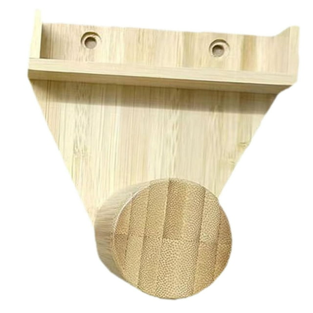 koolsoo Support Mural de Rangement pour Billard Triangle Léger 12x12cm Accessoires Couleur Bois