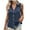 Dark Blue, variant on Timegard Womens Tank Tops Lapel V Neck Button up Sleeveless Shirts Work Casual Lightweight Tops Summer