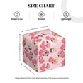 thumbnail image 4 of Fotbe Summer Flamingo Porta Pañuelos Decorativo de Cuero, Caja Cuadrada Moderna para Pañuelos Faciales, Organizador y Dispensador 5x5x5'', 4 of 7