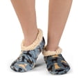 thumbnail image 3 of Women’s Fuzzy Slipper Socks with Grippers – Soft Microfiber Outer, Cozy Fleece Lined Indoor House Socks (Labs, S/m), 3 of 6