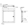 thumbnail image 2 of Acudor ED1212SCPC ED-2002 12 x 12 Flush Access Door, 2 of 2