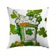 thumbnail image 2 of St. Patrick's Day Pillow Cover Sham Decorative Cushion Case Irish Clover Shamrock Home Decor Throw Pillowcase for Sofa Chair Bedroom Living Room Party Festival Holiday Celebration Accessories, 2 of 7