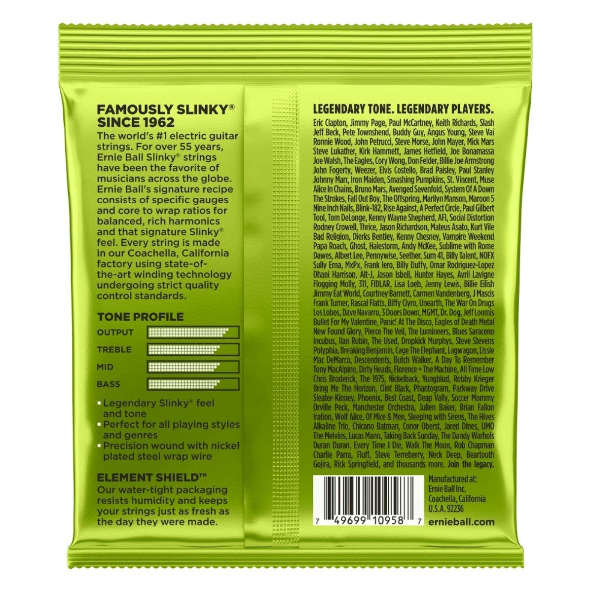 Ernie Ball P02629 Regular Slinky 8-String Electric Guitar Strings - 10-74