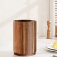 thumbnail image 4 of FURNIX Rotating Wood Utensil Crock,Large Capacity Kitchen Organizer,Non-Slip Countertop Tool,Easy-To-Clean Utensil Holder,Compact Kitchen Storage,Acacia Wood Kitchen Decor, 4 of 9