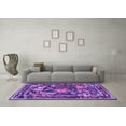thumbnail image 3 of Ahgly Company Indoor Square Persian Purple Traditional Area Rugs, 3' Square, 3 of 4