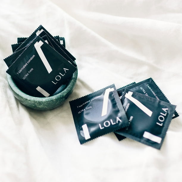 LOLA Ultra Thin Lubricated Latex Condoms, 24 Count Box