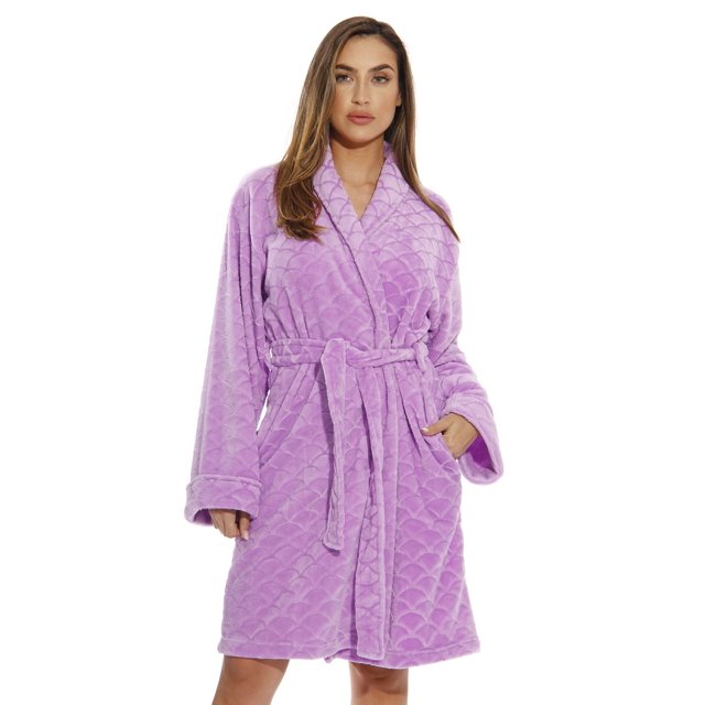 Just Love Albornoz tipo kimono para mujer 6311-Lila-1X