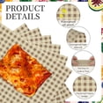 thumbnail image 3 of Uxcell 200 Pcs Hojas de Papel encerado para Alimentos, 7 x 7 Pulgadas Hojas de Papel para Envolver a Prueba de Grasa, Forros de Cesta de Alimentos a Cuadros para Sándwiches, Hamburguesas y Pan, Marrón, 3 of 7