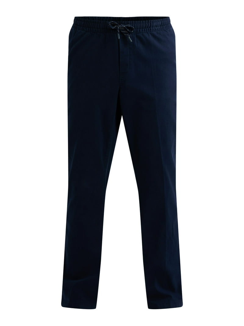 George Men's Pull-On Chino Pants with Drawstring, 31.5 Inseam, XS