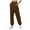 Brown, variant on Sweatpants for Women High Waisted Sport Pants Casual Solid Color Pocket Long Pants