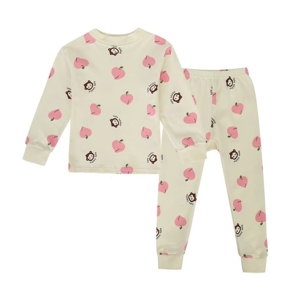 Boys Girls Cotton Blend Pajamas Sets Cartoon Short Sleeve Tops With Long Fit 2 Piece Sleepwear Comfort Pyjamas 9-10 Years