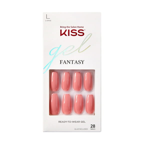 KISS Gel Fantasy Ready-to-Wear Fake Nails, ‘Urbane’, 28 Count