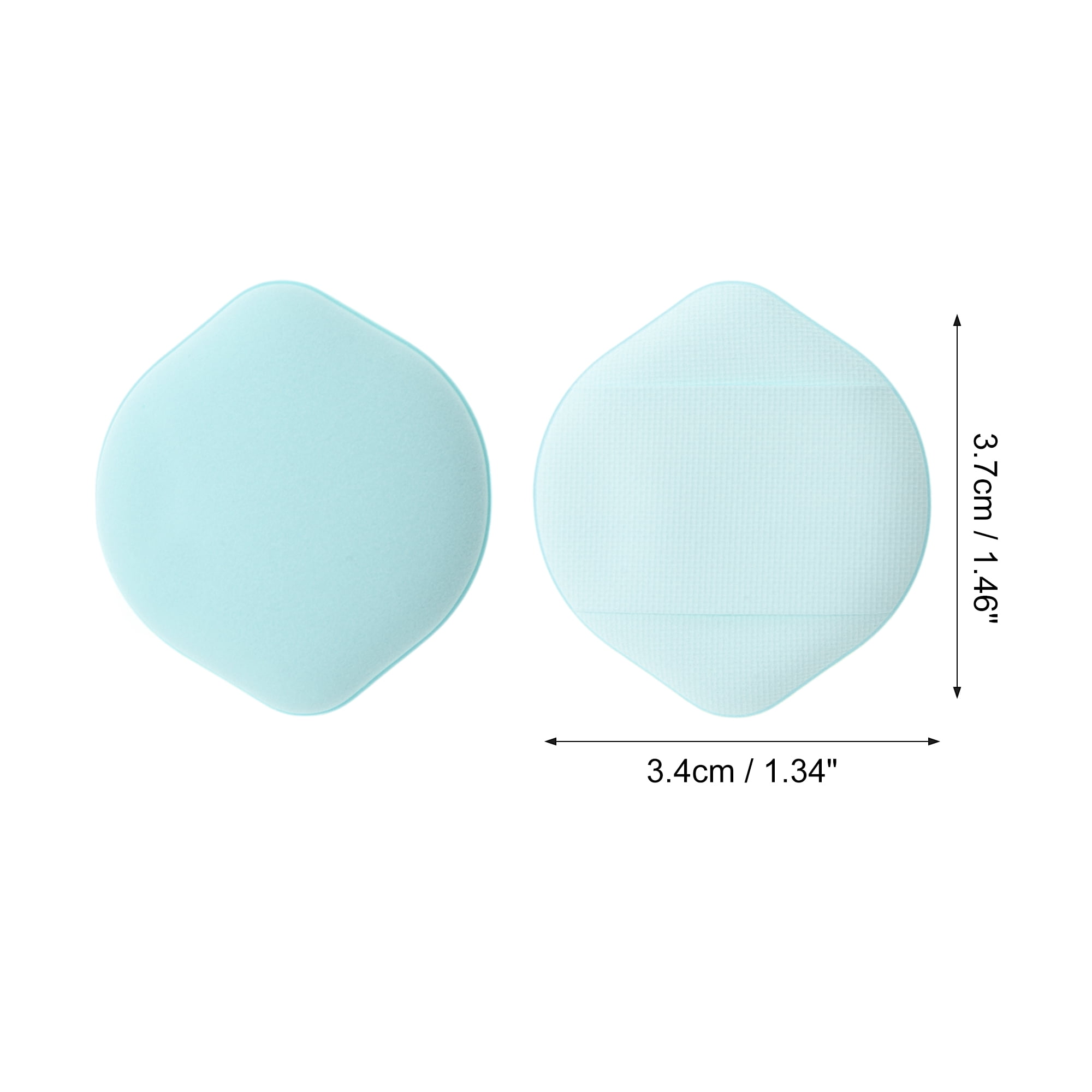 Unique Bargains 5 Pcs Gourd Shape Face Makeup Sponge for Travel Light Blue