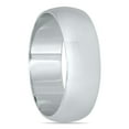 thumbnail image 2 of SZUL Women's 6mm Domed Wedding Band in 10K White Gold, 2 of 8