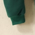thumbnail image 5 of Bellafa Newborn Baby Boy Clothes Solid Long Sleeve Zipper Hooded Romper Jumpsuit with Pocket Fall Winter One Piece Outfits, 5 of 6