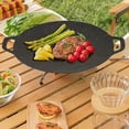 thumbnail image 3 of Barbacoa Parrilla Pan Zulema Utensilios Plancha portátil Pan Parrilla Pan 28cm Sartén para barbacoa, 3 of 8