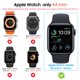 thumbnail image 2 of Funda protectora de pantalla Diruite para Apple Watch de 44 mm, color negro, 2 of 7