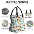 thumbnail image 3 of Pioneer Flower Floral Print Pattern Drawstring Lunch Bag Women - Drawstring Lunch Bag Insulated for Work Office - Stain-Resistant Large Lunchbags for Women with Multi-Pockets, 3 of 6