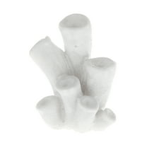 Unique Bargains 1 Pc Colorful Faux Coral Reef Decor for Aquarium Decor White 1.1"x1.38"