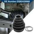 thumbnail image 3 of Kit de bota de junta CV No.ZQ92439980 de Unique Bargains con abrazaderas para PEUGEOT 408 3008 para CITROEN C4 Bota de junta de velocidad constante interior de goma fuerte y duradera 1 juego negro, 3 of 7