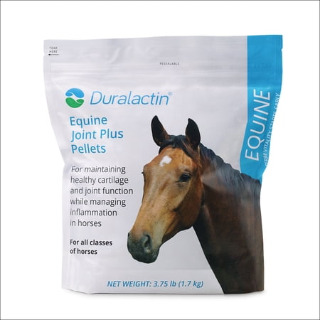 PRN Pharmacal Duralactin Equine Joint Plus Pellets - Joint Health Support Supplement for Horses Helps Support Healthy Cartilage, Joint Function & Soreness Management - 3.75 lbs